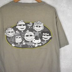 画像1: 90's PEANUTS USA製 キャラクターパロディプリントTシャツ XL (1)