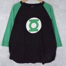 画像1: Green Lantern CANADA製 ロゴプリント ラグランTシャツ L (1)