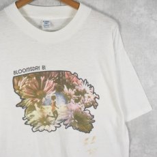 画像1: 80's "BLOOMSDAY" USA製 フラワープリントTシャツ XL (1)