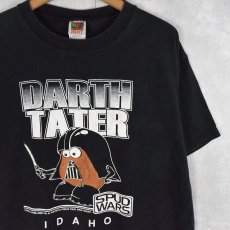 画像1: 2000's Mr. Potato Head "DARTH TATER" キャラクターパロディプリントTシャツ XL (1)