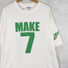 画像1: 90's 7UP "MAKE7" 飲料メーカーTシャツ XL (1)