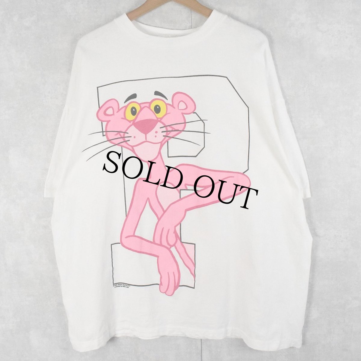 画像1: 90's PINK PANTHER USA製 キャラクターTシャツ ONESIZE (1)