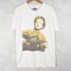 画像1: Woody Guthrie USA製 "THIS MACHINE KILLS FASCISTS" ミュージシャンプリントTシャツ L (1)