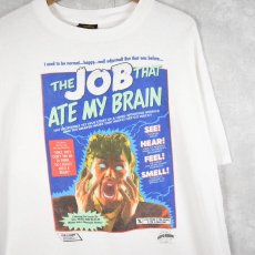 画像1: 90's FUN-O-RAMA MUTT GROENING "THE JOB THAT ATE MY BRAIN" USA製 イラストTシャツ XL (1)