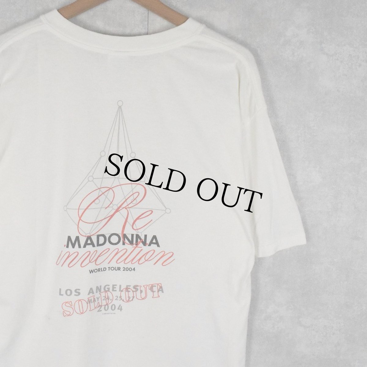 画像2: 00's MADONNA "The Re-Invention Tour 2004" ミュージシャンツアーTシャツ L (2)