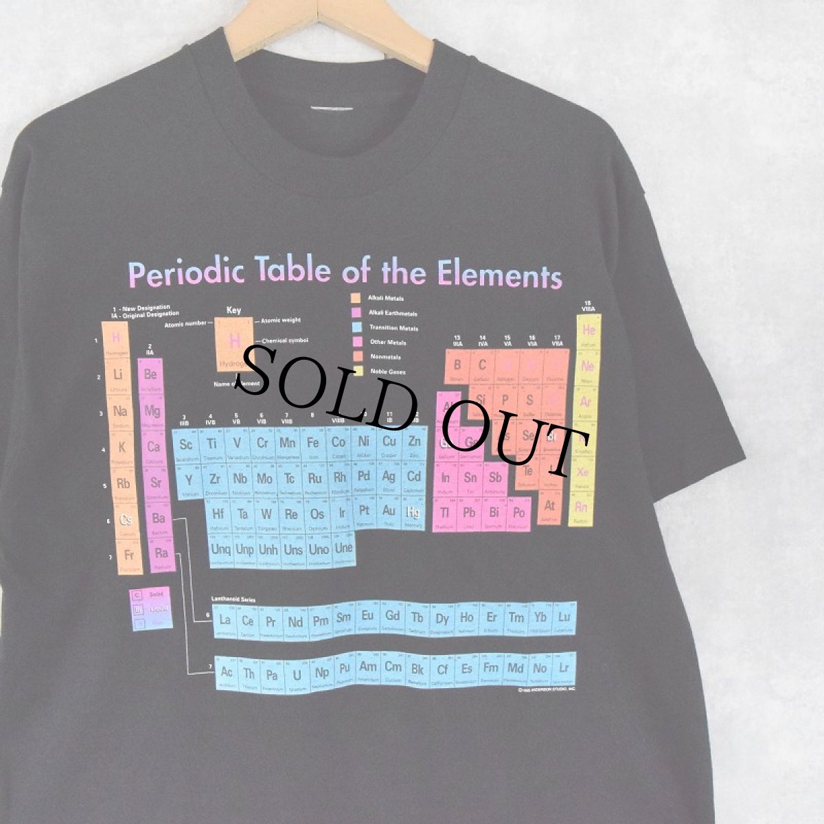 画像1: 90's "Periodic Table of the Elements" 周期表プリントTシャツ  (1)