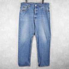 画像1: 90's Levi's 501 USA製 ブランクタブ デニムパンツ W37 (1)