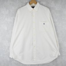 画像1: Ralph Lauren "BIG SHIRT" コットンボタンダウンシャツ L (1)