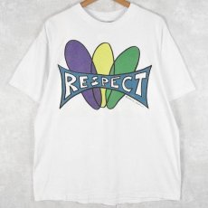 画像1: 90's GRAVITY GRAPHICS USA製 "RESPECT" プリントTシャツ L (1)