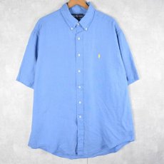 画像1: Ralph Lauren "CLASSIC FIT" リネン ボタンダウンシャツ XL (1)