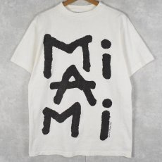 画像1: 90's GRAVITY GRAPHICS USA製 "MIAMI" プリントTシャツ L (1)