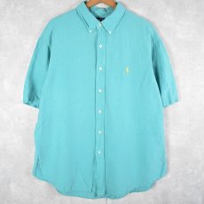 画像1: Ralph Lauren "CLASSIC FIT" リネン×シルク ボタンダウンシャツ XL (1)