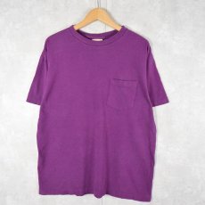 画像1: 90's BANANA REPUBLIC USA製 無地ポケットTシャツ XXL (1)