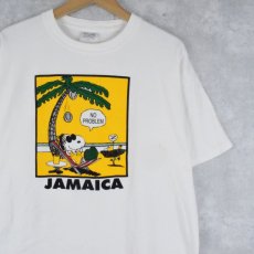 画像1: SNOOPY "JAMAICA" キャラクターパロディープリントTシャツ XXL (1)