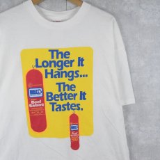 画像1: 90's BEN'S USA製 "The Longer It Hangs..." レストランプリントTシャツ XL (1)