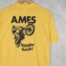 画像1: 80's YAMAHA バイク プリントTシャツ (1)