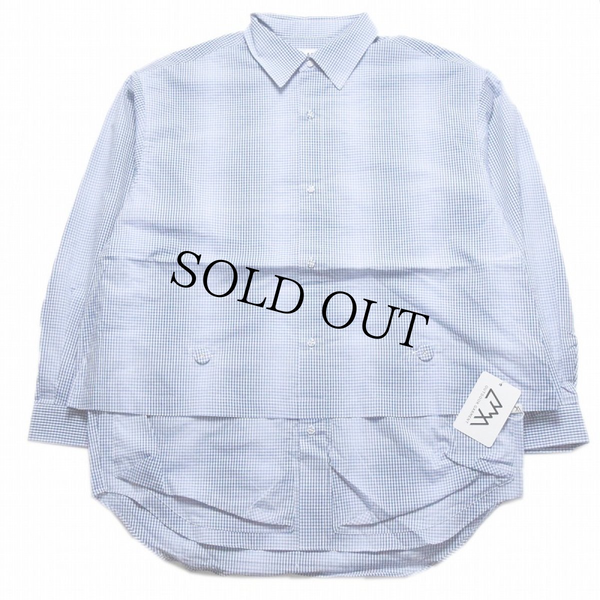 画像1: 【SALE】 COMFY OUTDOOR GARMENT "NEWSPAPER SHIRTS" BLUE CHECK 【M】 (1)