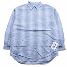 画像1: COMFY OUTDOOR GARMENT "NEWSPAPER SHIRTS" BLUE CHECK 【L】 (1)