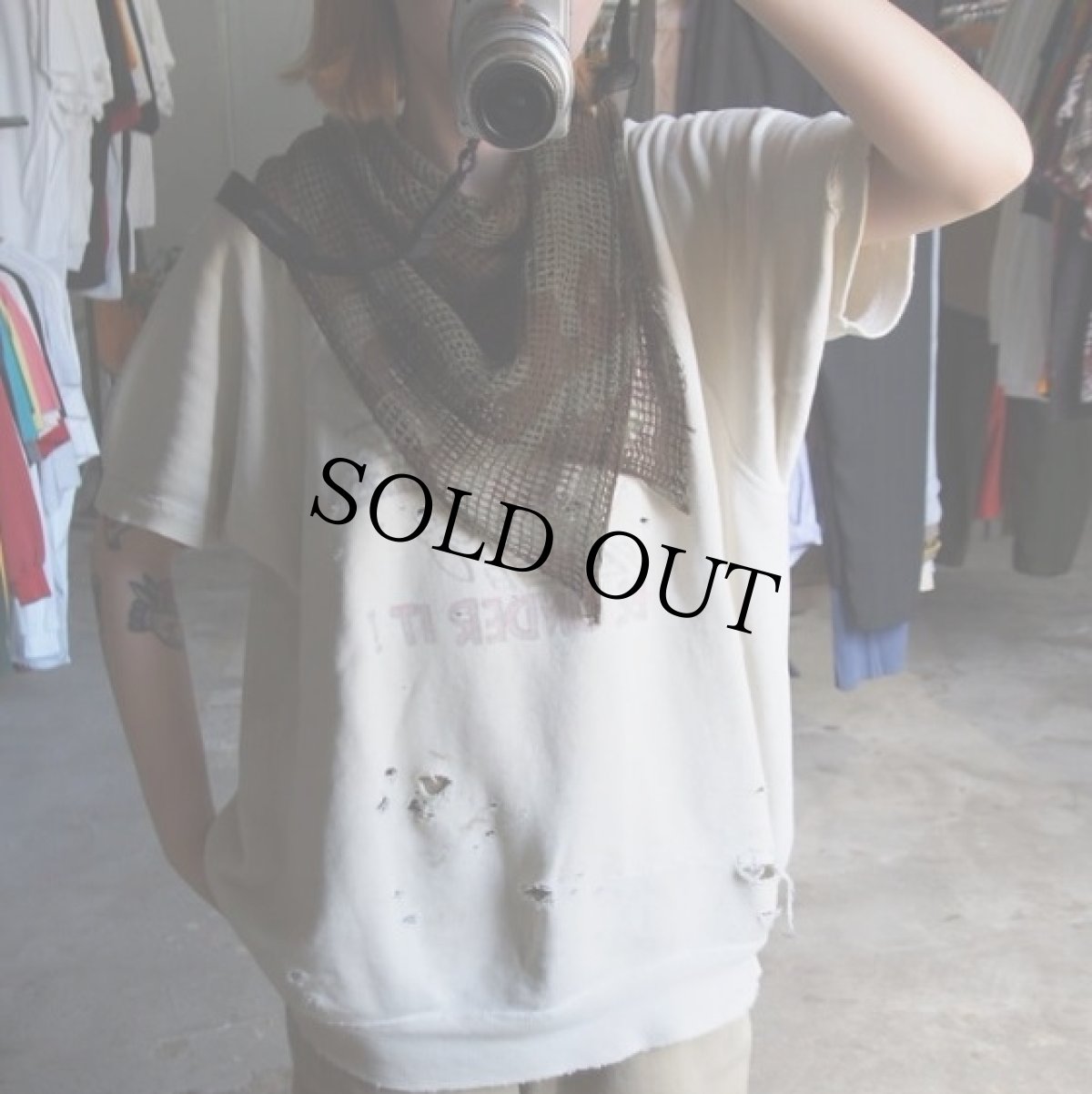 画像3: 50's フランス陸軍 "空挺部隊（エアボーン）" アメーバ迷彩 ネットスカーフ (3)