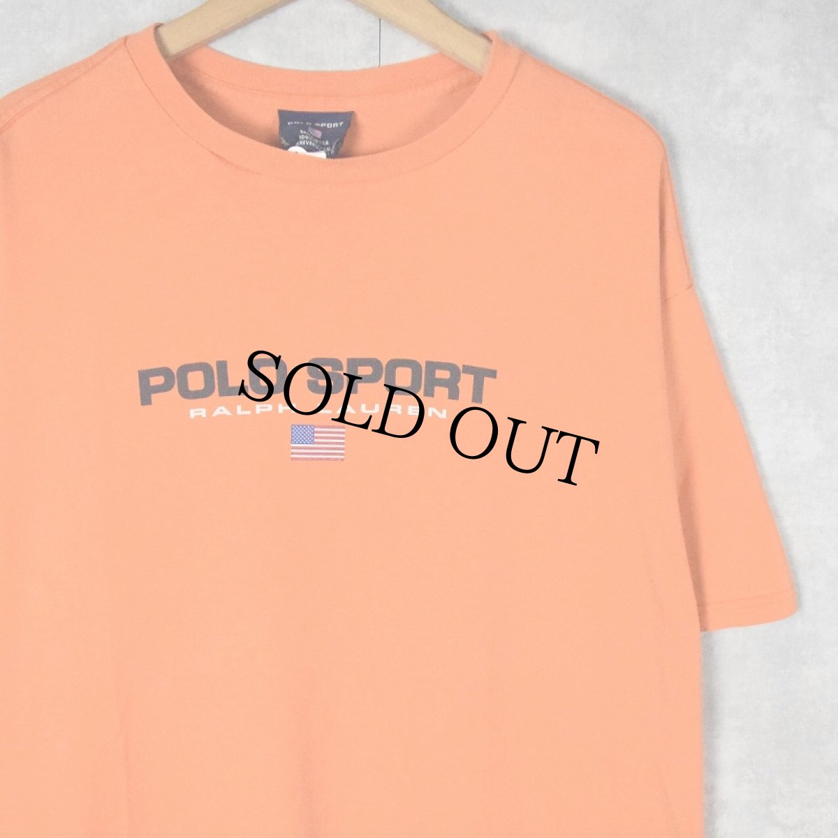画像1: 90's POLO SPORT Ralph Lauren USA製 ロゴプリントTシャツ L (1)