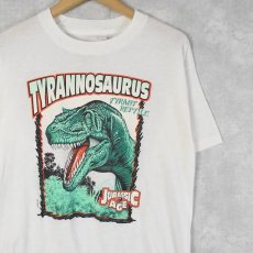 画像1: 90's "TYRANNOSAURUS" 恐竜プリントパロディTシャツ (1)