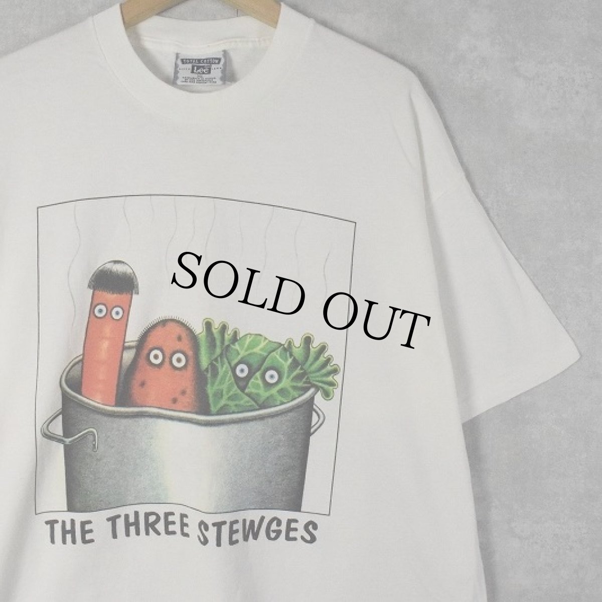 画像1: Lee "THE THREE STEWGES" パロディプリントTシャツ XL (1)