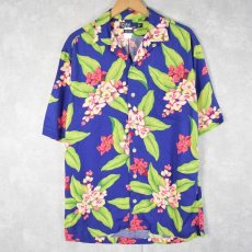 画像1: 【SALE】 POLO Ralph Lauren "CALDWELL" オールオーバーパターン レーヨンアロハシャツ S (1)
