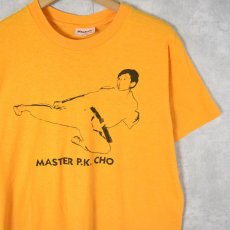 画像1: 80's USA製 "MASTER P.K. CHO" テコンドープリントTシャツ L (1)