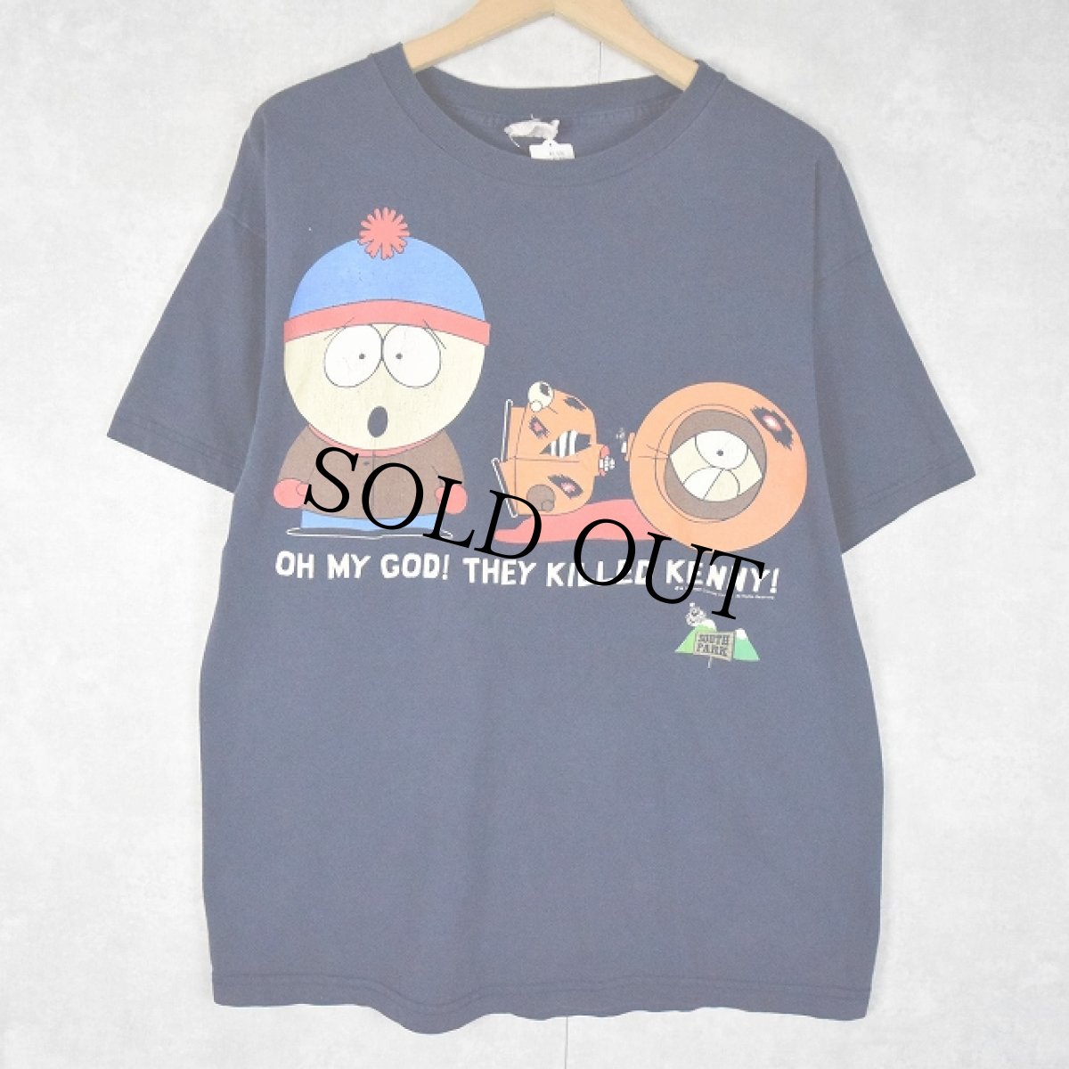 画像1: 90's SOUTH PARK "OH MY GOD! THEY KILLED KENNY!" キャラクタープリントTシャツ (1)