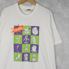 画像1: 90's NICKELODEON USA製 TVチャンネル アニメキャラクターTシャツ L (1)