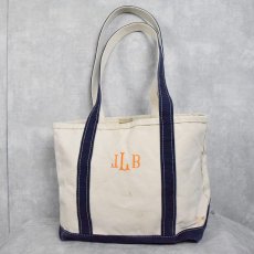 画像1: L.L.Bean "BOAT AND TOTE" USA製 刺繍入り キャンバストートバッグ (1)