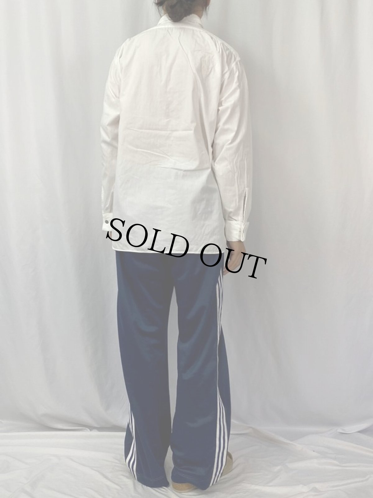 画像4: 60's VAN HEUSEN "プリーテッドブザム×ダブルカフス" ドレスシャツ SIZE16 1/2 (4)