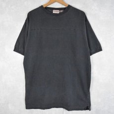 画像1: CAMPUS ワイドチェスト無地Tシャツ L BLACK (1)