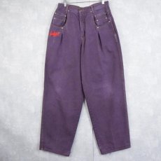 画像1: 90's〜 EXHAUST JEANS デザインカラーデニムパンツ W31 (1)