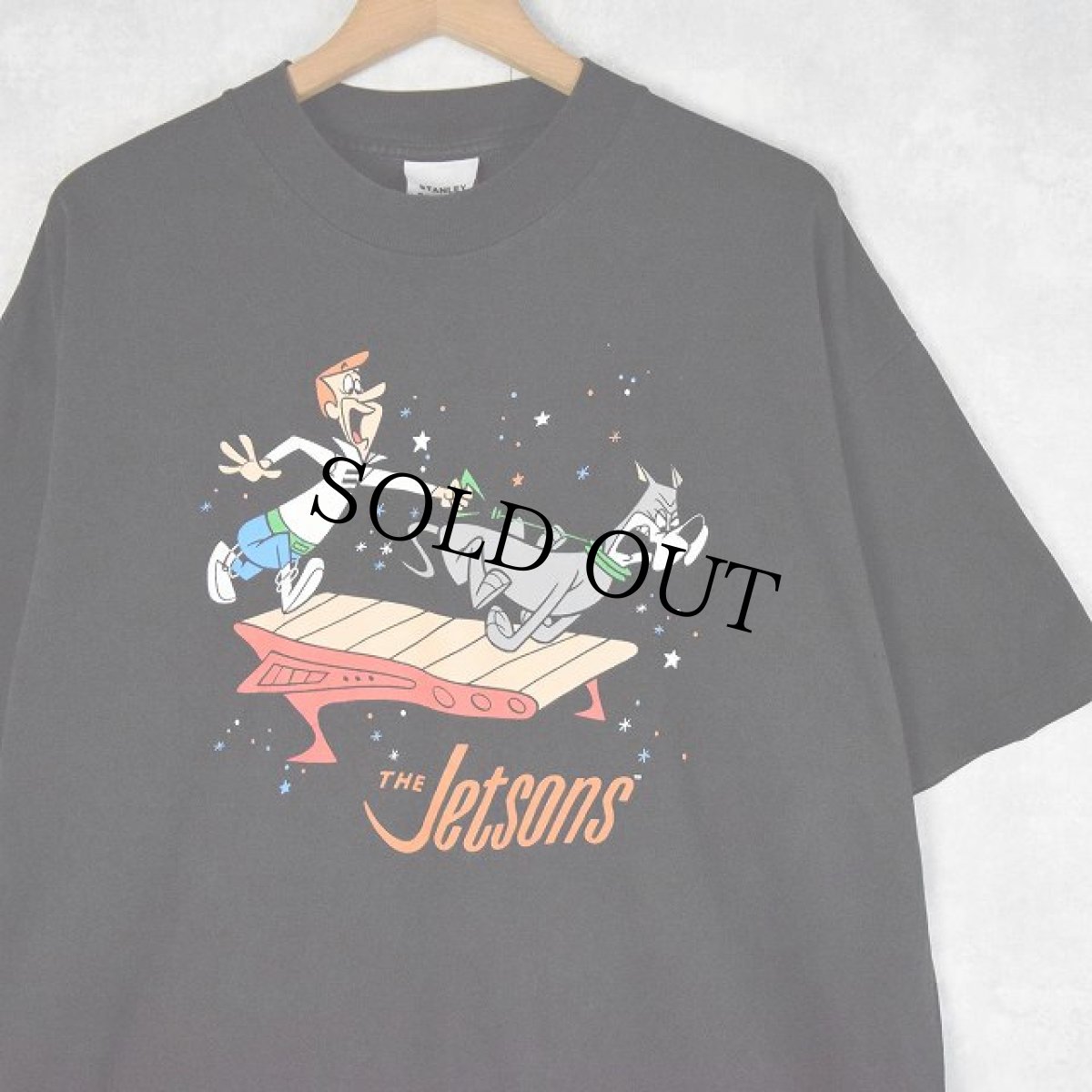 画像1: 90's THE JETSONS USA製 キャラクタープリントTシャツ BLACK XL (1)