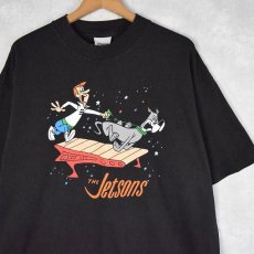 画像1: 90's THE JETSONS USA製 キャラクタープリントTシャツ BLACK XL (1)