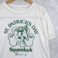 画像1: 80's "ST, PATRICK'S DAY" レストランプリントTシャツ (1)