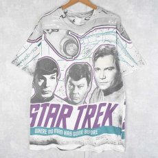 画像1: 【SALE】 90's STAR TREK "WHERE NO MAN HAS GONE BEFORE" SFテレビドラマ 大判プリントTシャツ (1)