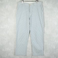 画像1: POLO Ralph Lauren "SUFFIELD PANT" ストライプ柄 シアサッカーパンツ W33 (1)