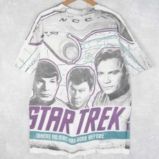 画像2: 【SALE】 90's STAR TREK "WHERE NO MAN HAS GONE BEFORE" SFテレビドラマ 大判プリントTシャツ (2)