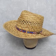 画像1: 【SALE】 DORFMAN PACIFIC CO. リボンデザイン オープンロード ストローハット M (1)