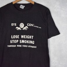 画像1: 80's EYE CON "パキ綿" 企業プリントTシャツ M (1)