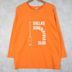 画像1: 80〜90's USA製 "DALLAS DOWNRIVER CLUB" フットボールTシャツ XL (1)