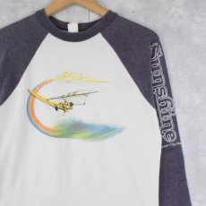 画像1: 80's USA製 サーファーイラストラグランTシャツ (1)