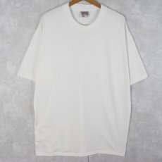 画像1: 90's ONEITA POWER/50 plus 無地Tシャツ WHITE XXL (1)