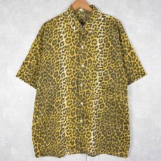 画像1: 【SALE】 レオパード柄 シャツ XL (1)