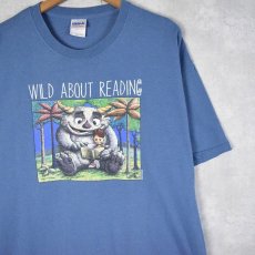 画像1: "WILD ABOUT READING" 絵本パロディプリントTシャツ XL (1)