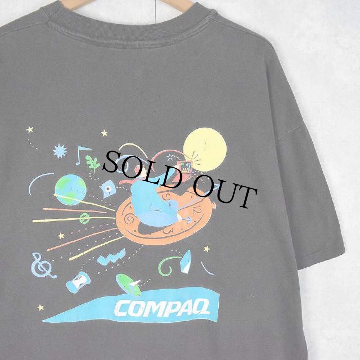 画像1: 90's COMPAQ USA製 "Journey Ahead" IT企業プリントTシャツ XL (1)