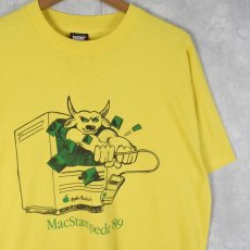 画像1: 80's Apple USA製 "MacStampede" イラストプリントTシャツ XL (1)
