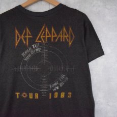 画像2: 80's DEF LEPPARD USA製 "PYROMANIA TOUR 1983" ロックバンドツアーTシャツ BLACK L (2)